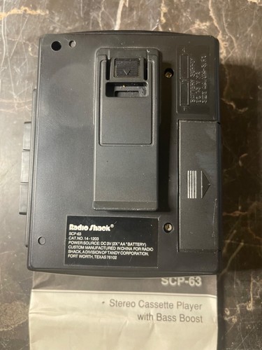 NEW Radio Shack Stereo Mate SCP-63 Portable Cassette Player-MINT! - Picture 4 of 9