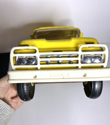 Vintage 1960's Buddy L Yellow Coca Cola Pressed Steel Ford