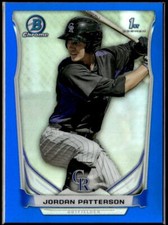 2014 Bowman Chrome Prospects Blue Refractors #BCP19 Jordan Patterson 005/250