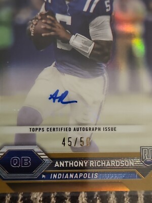 2023 Topps Composite Anthony Richardson Topps Chrome Gold RC 2023 Topps Composite Anthony Richardson Topps Chrome Gold RC