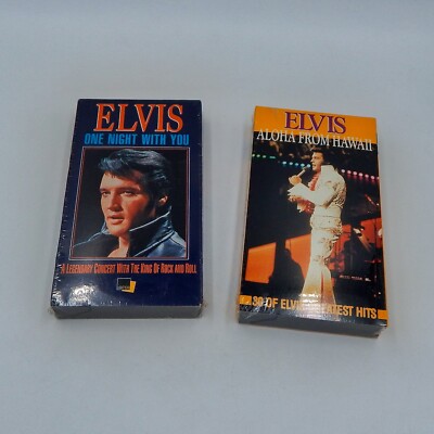 Elvis Presley One Night With You (1995) And Aloha From Hawaii (1991) VHS Sealed