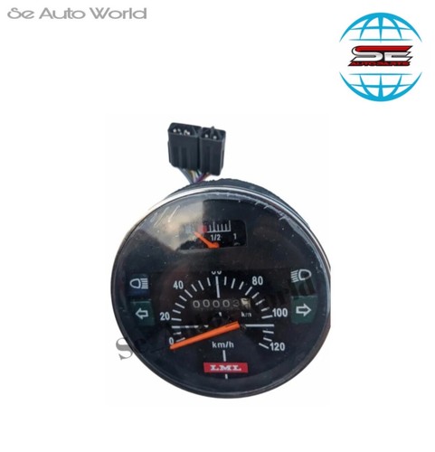 Vespa px/lml/lusso 80 125 150 200 black speedometer 120 km/h new pc | eBay