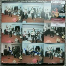 David Byrne Signed Record Album The Name Of This Band Is Talking Heads JSA COA