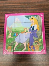 disney princess wooden cube puzzle