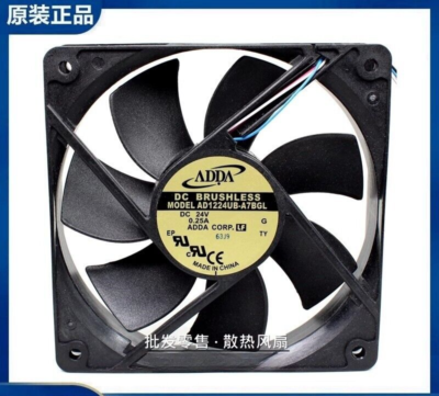 ADDA AD1224UB-A7BGL 24V 0.25A 1225 12cm RD Signal Alarm Cooling
