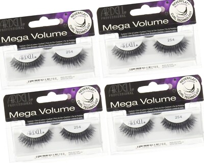 Ardell Professional False Eyelashes 3D Mega Volume 254 4pc Combo