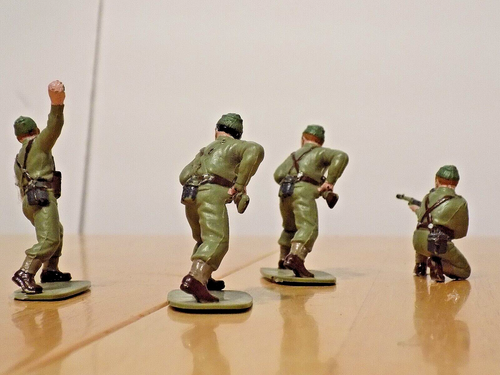 4 Man Airfix well painted WW11 Commando set 1/32nd | eBay