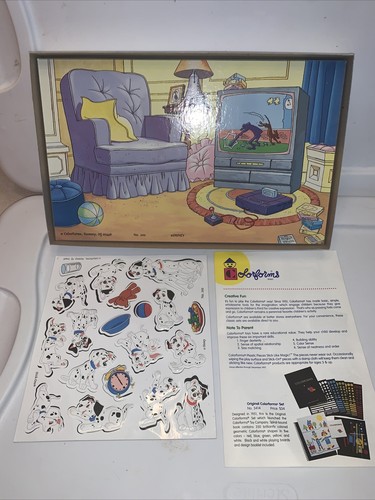 Vintage Colorforms Disney 101 Dalmatians Dogs Play Set Complete w booklet in box - Picture 3 of 3