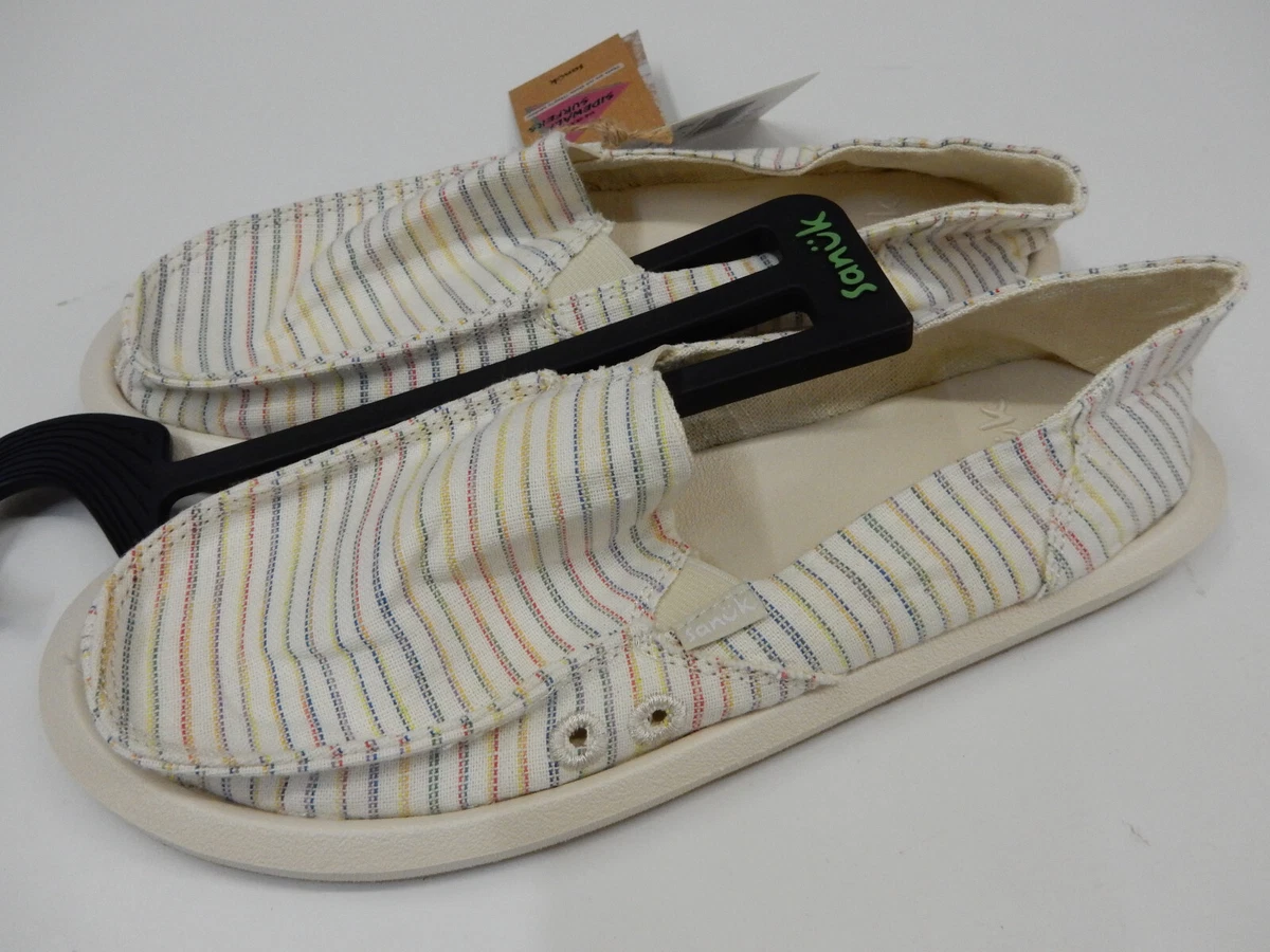 Sanuk Womens Donna Color Stripe White Multi 7