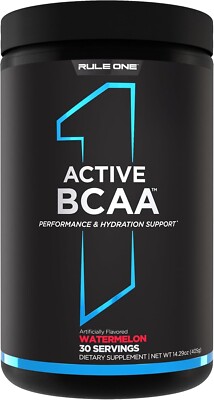 Rule One R1 Active BCAA Watermelon 405g / 30 serv 05/26 +  Samples