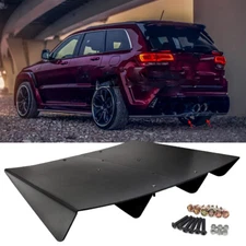 For Jeep Grand Cherokee SRT8 93-22 Rear Diffuser Bumper Lip Splitter 4 Shark Fin
