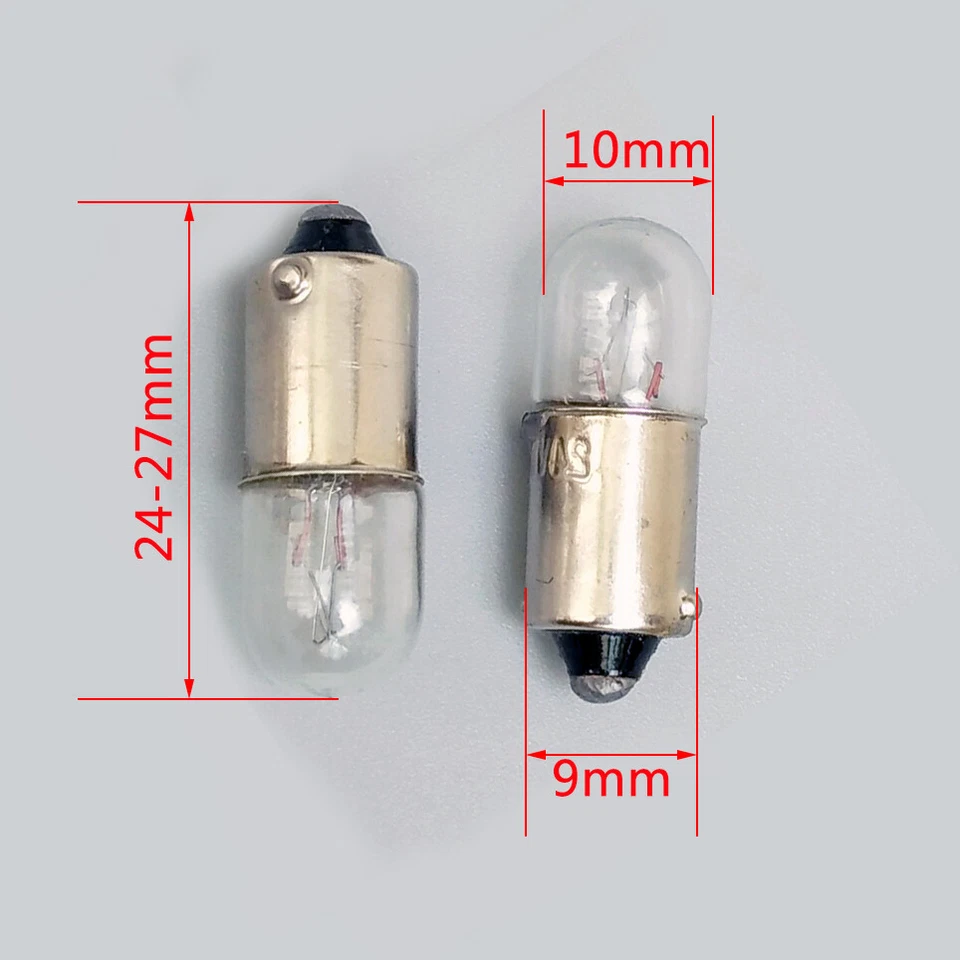 10x B9 E10 Screw/Bayonet Indicator Light Bulb Lamp 6.3/12/24/30/36/48V 1.5/3/5W - Image 3 of 4