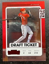 2021 Panini Contenders Draft Ticket Red Nicholas Castellanos #86 59/99