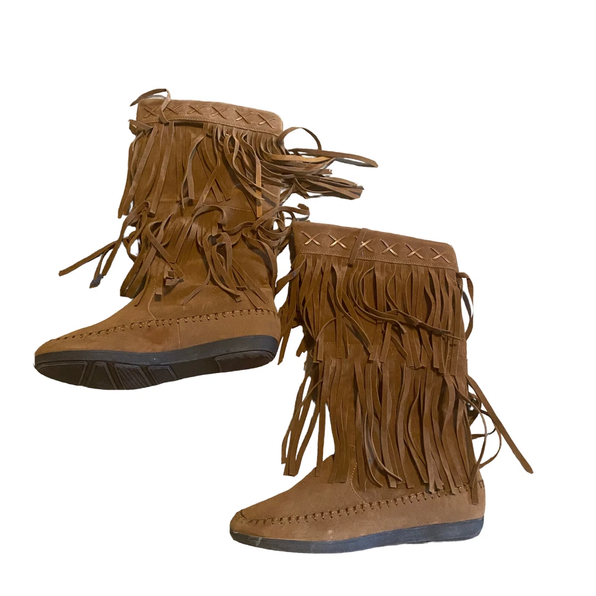 Rampage fringe best sale boots