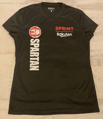 Spartan Race Sprint Finisher Rakuten Craft T-Shirt Women's XL Black