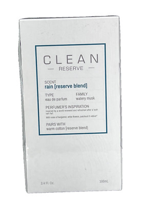 Clean Reserve Rain Reserve Blend Eau De Parfum Spray 3.4 oz NEW