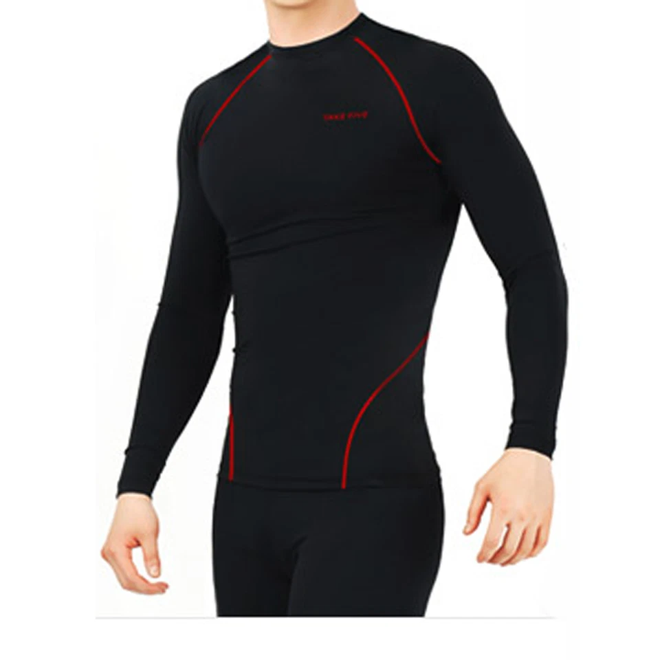 Camisa para correr Take Five para hombre piel apretada capa base S~2XL gris NT004 Foto 3 de 4