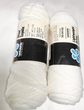 LEEWARDS LIGHTWEIGHT SAYELLE YARN. WHITE. 1- 1/2pk. I Combine Ship, Read
