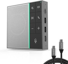 Conference Speaker with Hub, USB Speakerphone for Conference Calls, 360  Confere