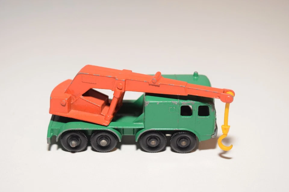 A43 1:60 MATCHBOX LESNEY 30 8 WHEEL CRANE TRUCK GREEN EXCELLENT CONDITION 2 - Image 4 of 4