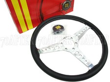 Momo Classic Steering Wheel Heritage California 360mm Leather Chrome Spoke