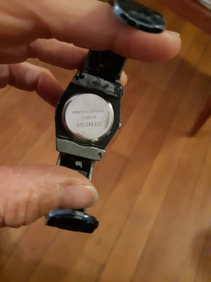 Montre femme noire ernest quartz watch - Photo 4/4