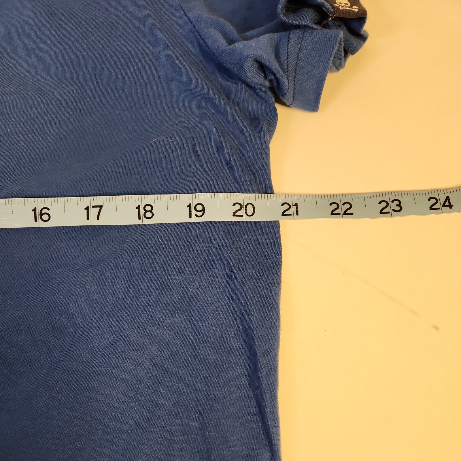 PSYCHO BUNNY SOLID BLUE V-NECK DESIGNER SS BASIC … - image 5