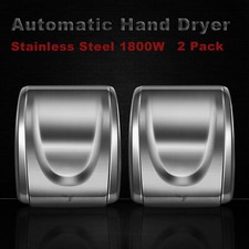 2 pcs Electric 1800W Stainless Steel Commercial and Household Auto Hand Dryer