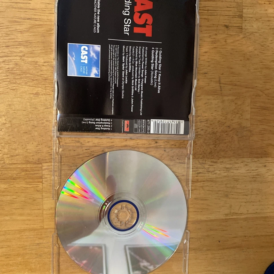 Cast Guiding Star UK Import 4 Track CD 1997 Polydor Ltd. Issue - Image 4 of 4