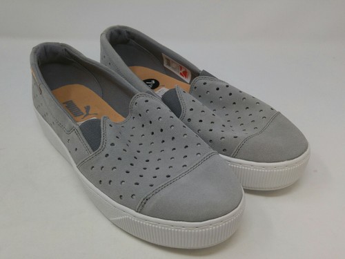 puma grey slip on