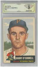 1953 Topps DANNY O'CONNELL #107 💎 DSG 3 VG