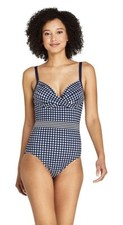 New Lands' End Draper James x Lands  End Tummy Control Wrap One Piece Swimsuit
