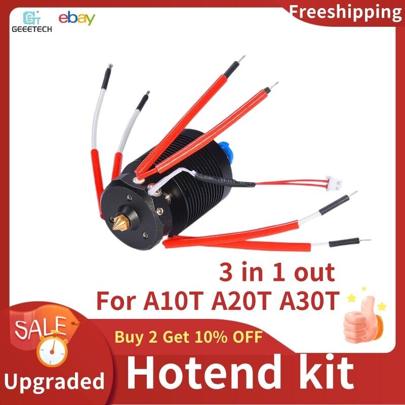 Geeetech 3D Printer 3-in-1 out Hotend 0.4mm Nozzle for A10T A20T
