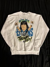 Vintage 90s Detroit Lions Mike Utley Thumbs Up Crewneck Sweatshirt NEVER WORN