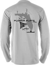 Long sleeve performance fishing shirt UPF UV microfiber