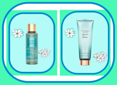 AQUA KISS 8 oz BODY Fragrance Lotion & Mist 2 PC SET Victoria's