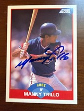Signed 1989 Score - Manny Trillo #446