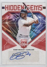2019 Panini Elite Extra Edition Hidden Gems Red 63/100 Bobby Bradley Auto oh8