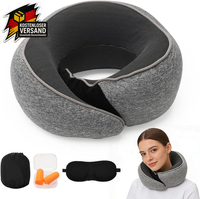 Cewrom Nackenkissen Flugzeug, NackenhöRnchen Erwachsene, Reisekissen Memory Foam