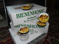 60 Honiggl&auml;ser 250g mit Twist off  und Bienendeckel. Auch mehr bei Abhohlung
