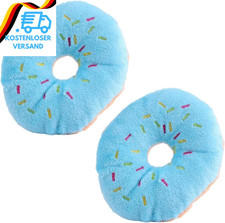 Hundespielzeug in Donut-Form, Pl&uuml;sch-Spielzeug, Niedliches Quietschger&auml;usch-Spie
