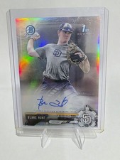 2017 Bowman Draft - Chrome Draft Pick Auto Blake Hunt #CDA-BH Refractor /499