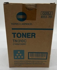 Genuine Konica Minolta Cyan Toner Cartridge, 4053701, (TN-310C), OEM
