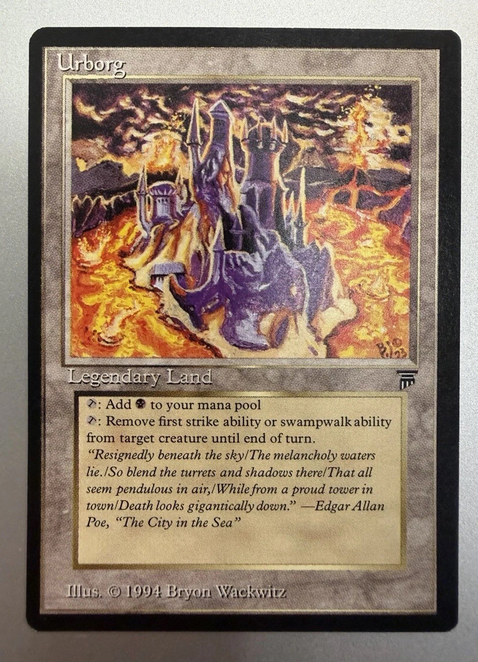 Magic The Gathering Urborg Legends Legendary Land 1994