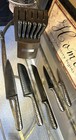 Cambridge Titanium Cutlery Hammered Bronze Black 12 Piece Knife Set with Block — photo 6