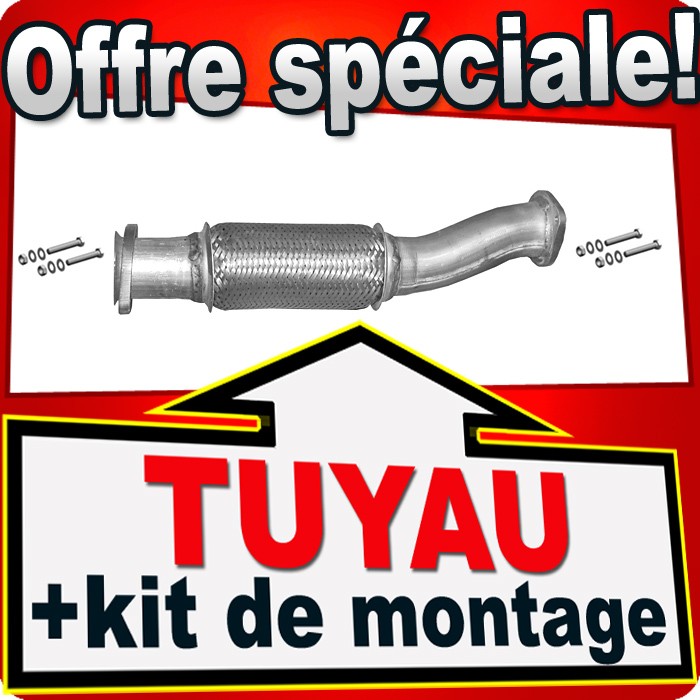 Tuyau d'échappement pour SAAB 9-5 I 2.0 2.3 T Turbo 2000-2010 en acier d'origine