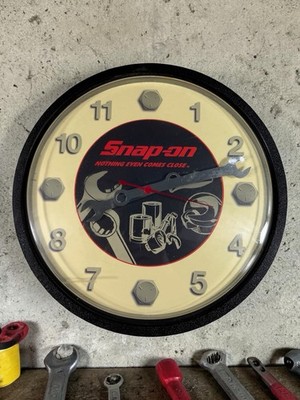 パペット Snap-on 壁掛時計 内部照明付 CLOCK Snap-on Tools Wall Clock/スナップオン ウォールクロック 壁掛け時計