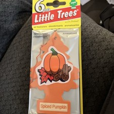 6 Little Tree Spiced Pumpkin Air Freshners Discontinued Scent Fresheners