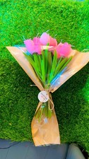 Pink Tulip Canndles Bouquet Scented Candles Gift Set for Women Birthday Gifts