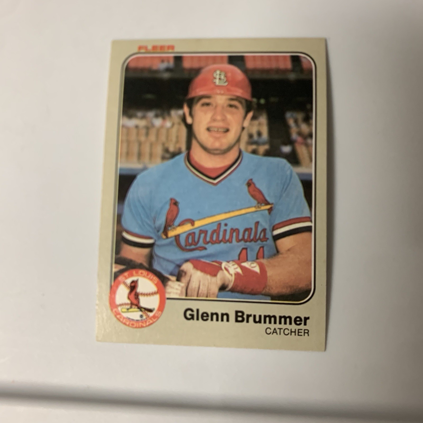 1983 Fleer St Louis Cardinals Glenn Brummer
